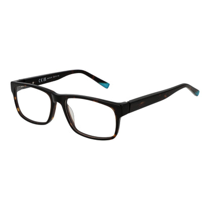 INVU MOD. B4218 55B stylish men's eyeglasses with rectangular frame and dark tortoiseshell design for gents.