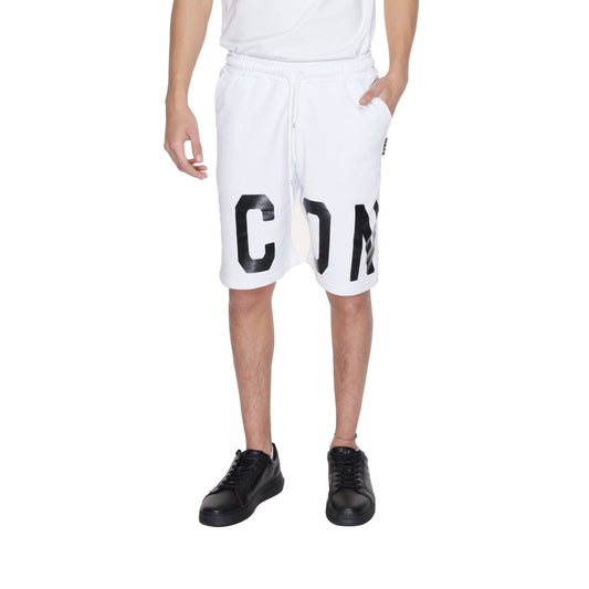 Icon White Cotton Bermuda Shorts