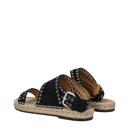 Isabel Marant Black Leather Sandals