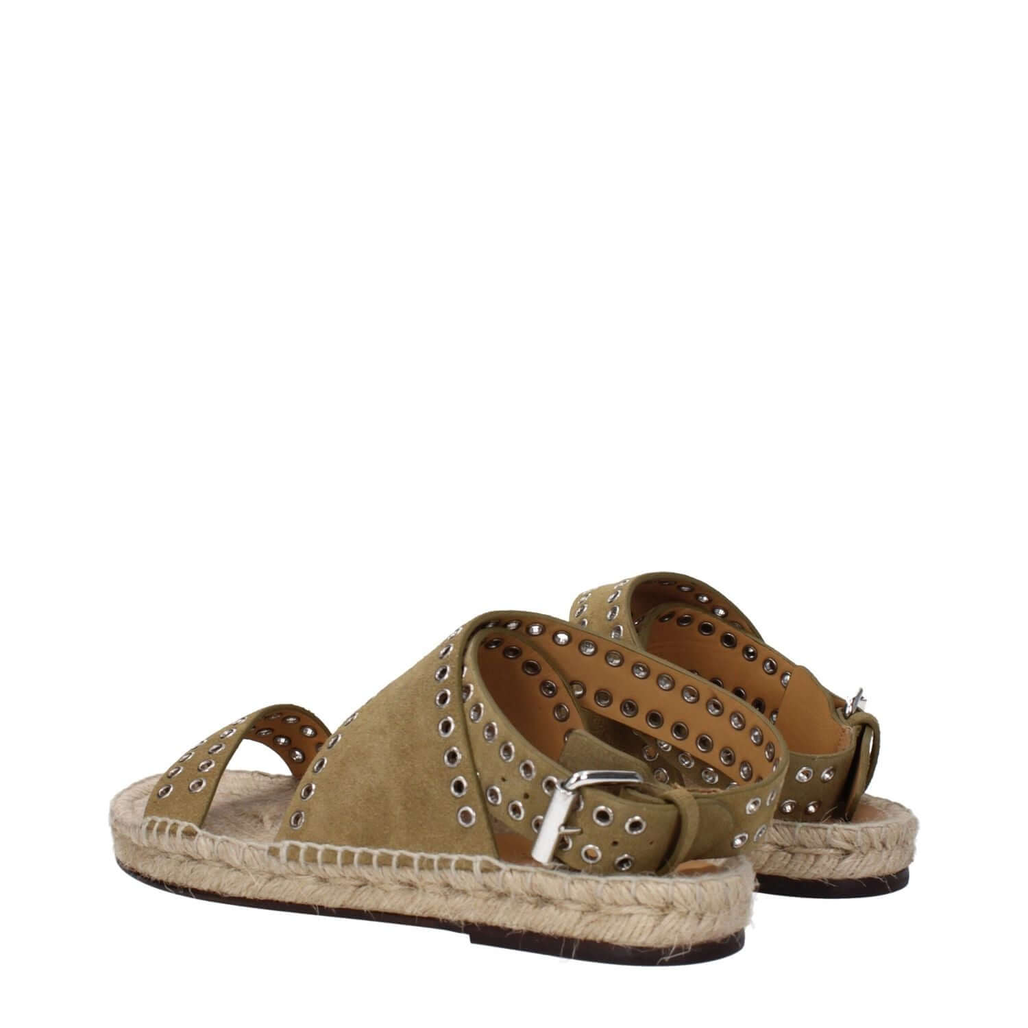 Isabel Marant Green Leather Sandals