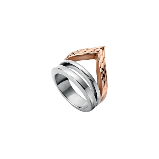 JUST CAVALLI JEWELS JEWELRY Mod. JCRG00110407 two-tone ring design