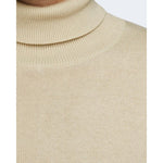 Jack Jones Beige Cotton Turtleneck