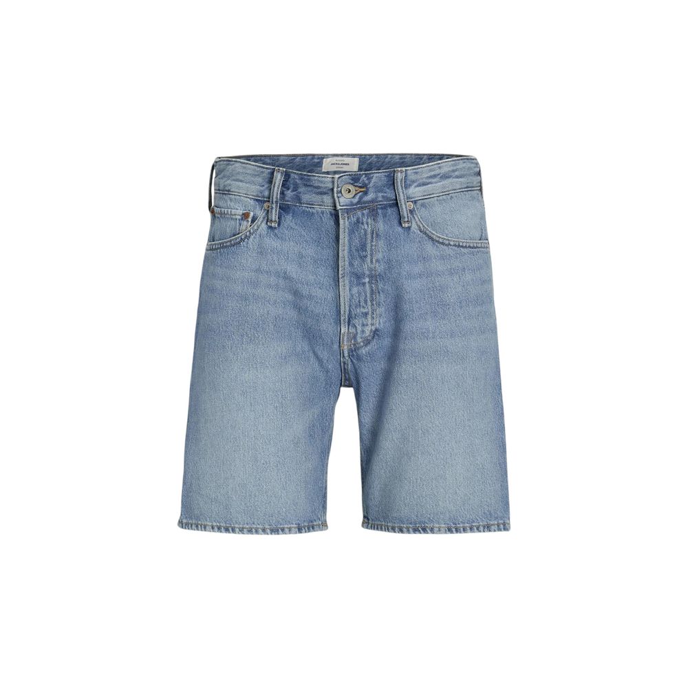 Jack Jones Blue Cotton Bermuda Shorts