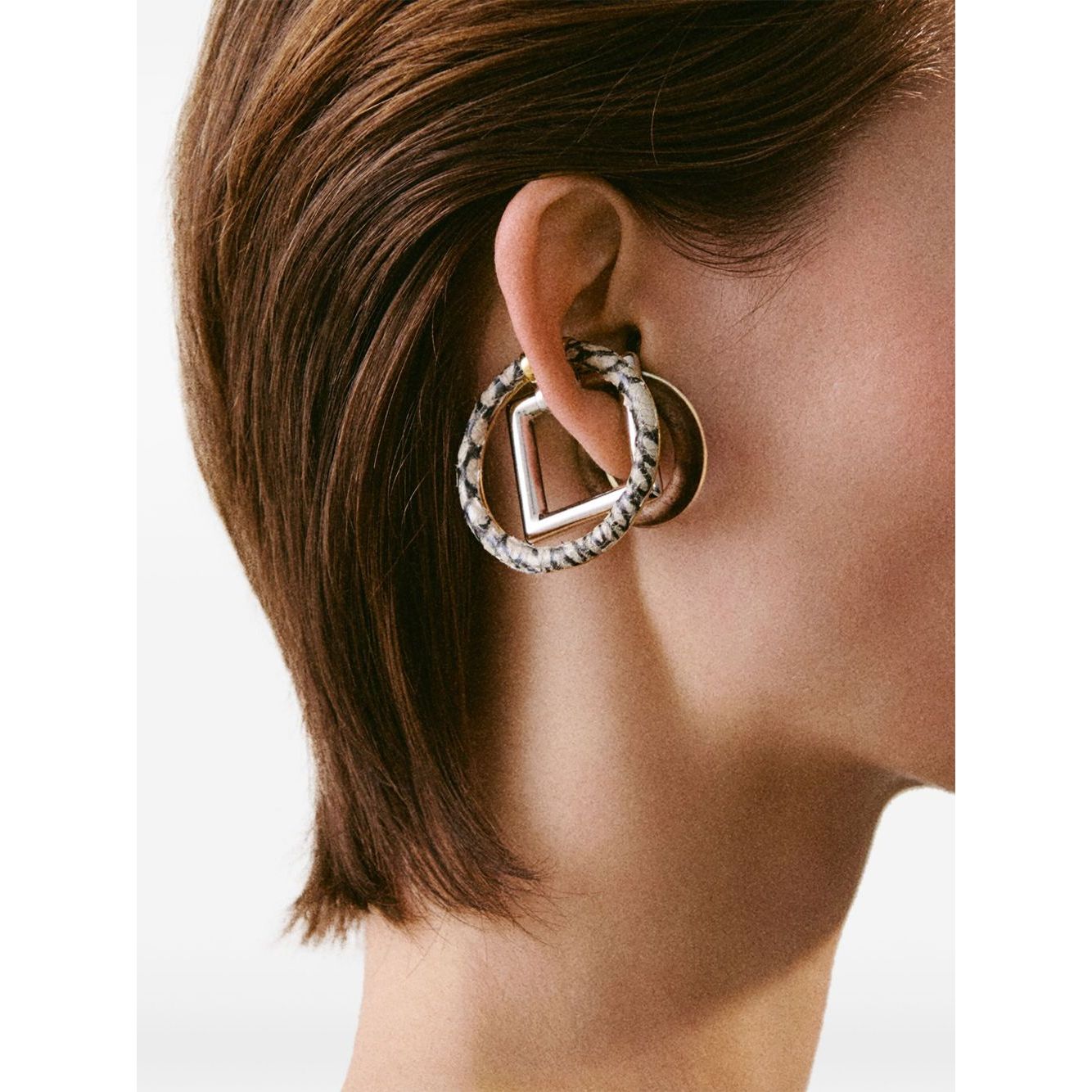Jacquemus Trio of geometric ear-cuffs. Jewellery