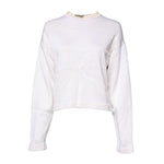 Jil Sander White Viscose Crew Neck Long Sleeves Pullover Sweater TSH878613-34