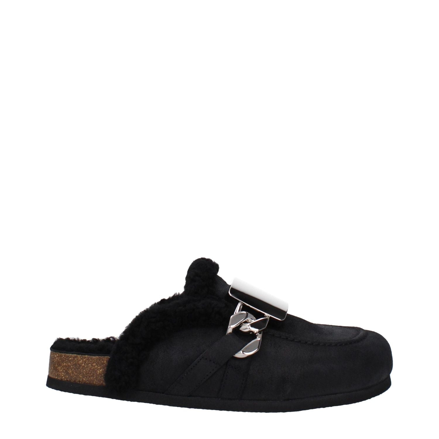 Jw Anderson Black Leather Slippers