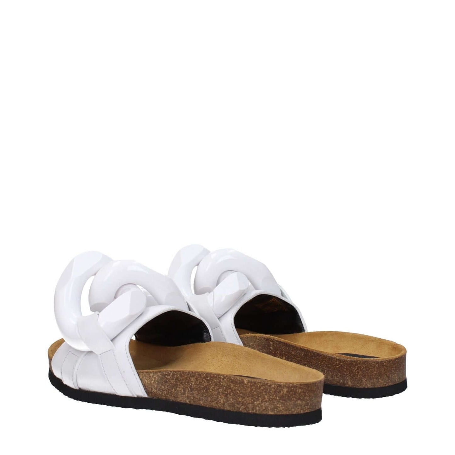 Jw Anderson White Leather Slippers