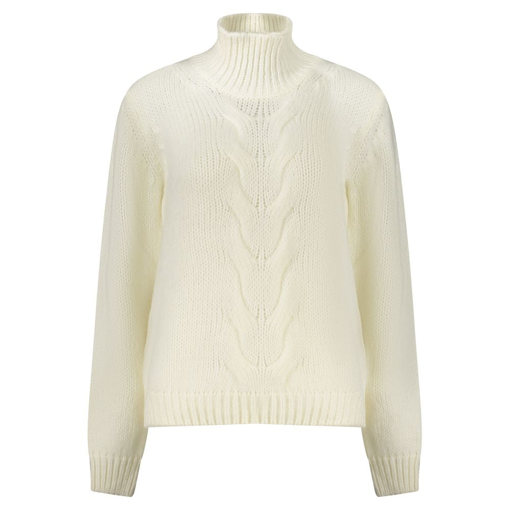 K-WAY White Wool Sweater KW-34388-M