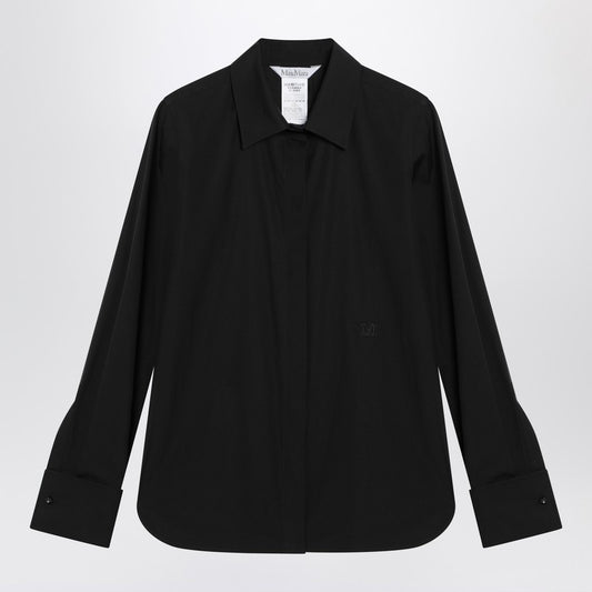 Max Mara Black cotton shirt with logo KNUTCO/R_MAXM-005_102