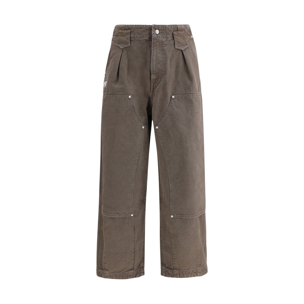 Kenzo Brown Cotton Casual Pants