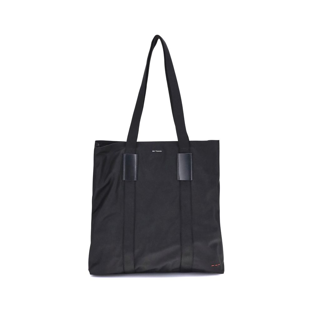 Front view with bag zipped and handles upright.