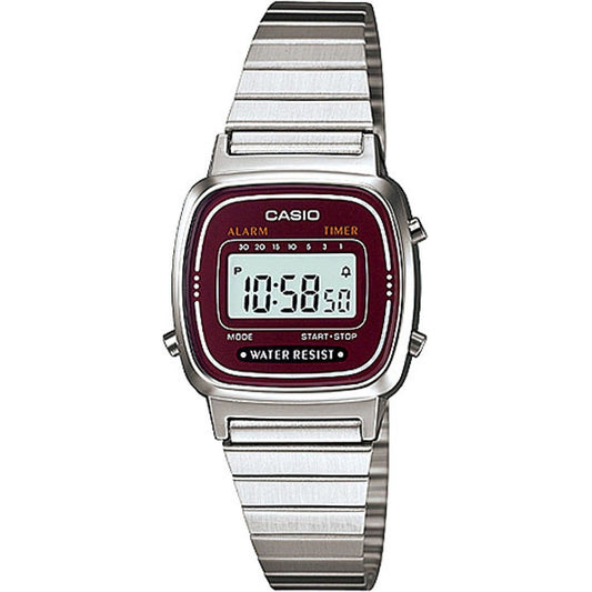 CASIO VINTAGE Mod. MINI Steel Bordeuax WATCHES CASIO COLLECTION & VINTAGE