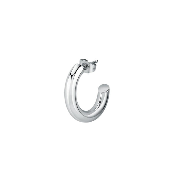 Silver earring from LA PETITE STORY JEWELRY Mod. LPS02AQM07 collection, featuring a sleek, modern design.