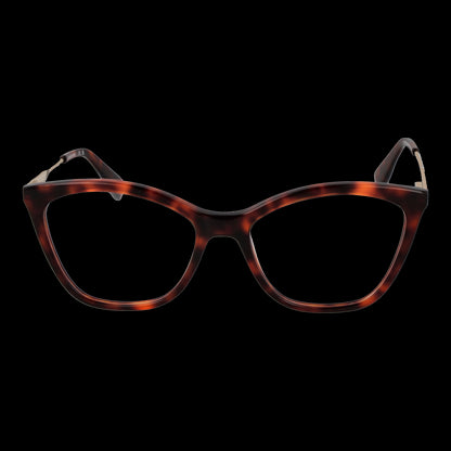 LONGCHAMP MOD. LO2692 54230 eyewear for ladies, elegant tortoiseshell frame, front view against black background.