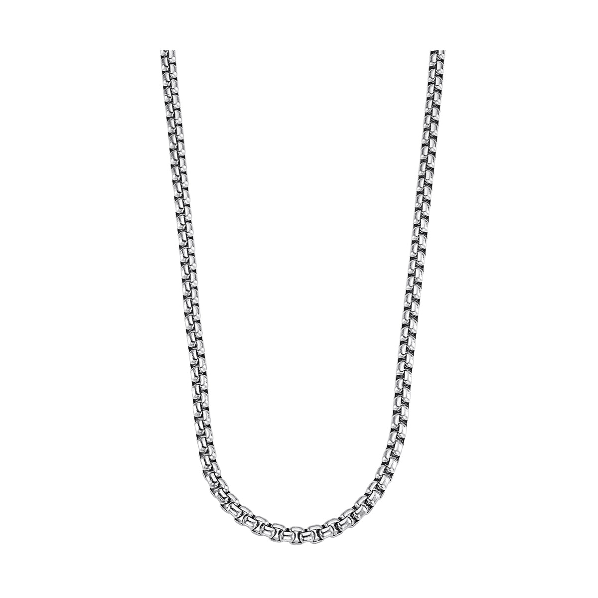 Silver chain necklace LOTUS JEWELS JEWELRY Mod. LS2298-1/1 displayed against a white background.