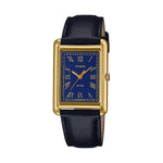 CASIO COLLECTION Mod. LADY TANK. GOLD. LEATHER - BLUE-0
