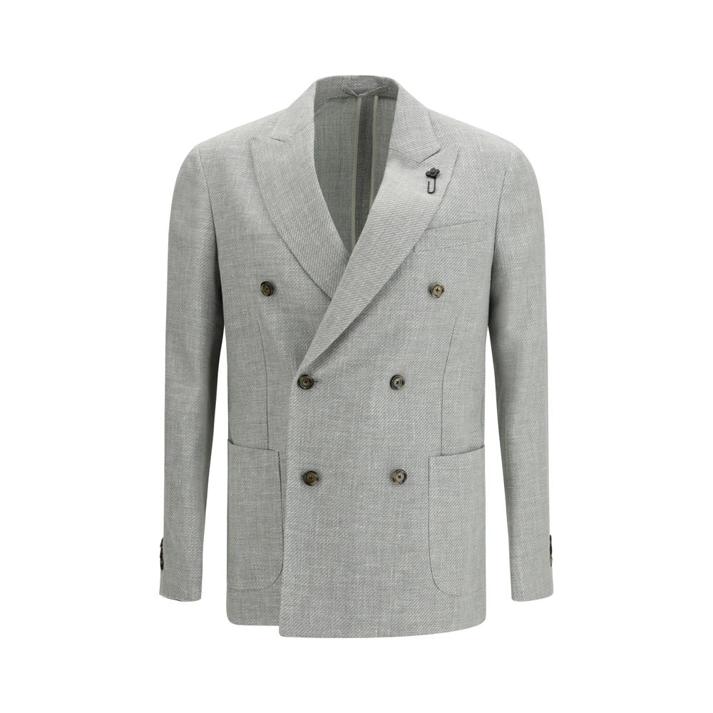 Lardini Bicolor Wool Blazer 1728,72470364320,Bicolor,Blazers - Suits & Blazers - Clothing,Clothing,IT48 | M,IT50 | L,IT52 | XL,Lardini,Men,New with tags,Suits & Blazers - Clothing
