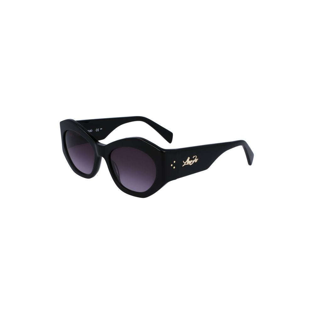 Liu Jo Black Acetate Women Sunglass