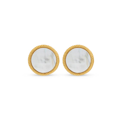 MAJORICA JEWELRY Mod. 17785.00.1.E00.906.1 gold and pearl earrings