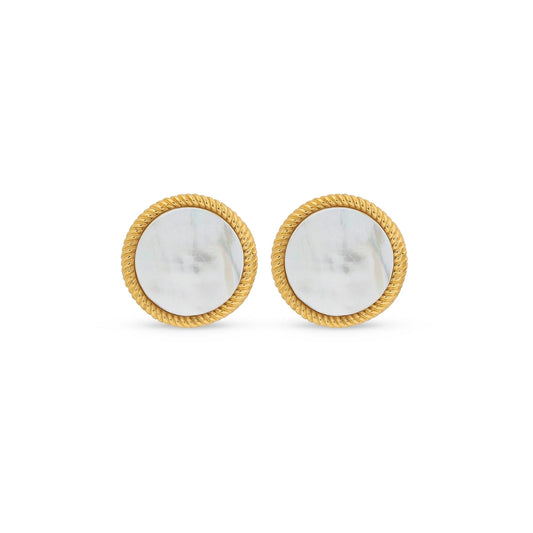 MAJORICA JEWELRY Mod. 17785.00.1.E00.906.1 gold and pearl earrings