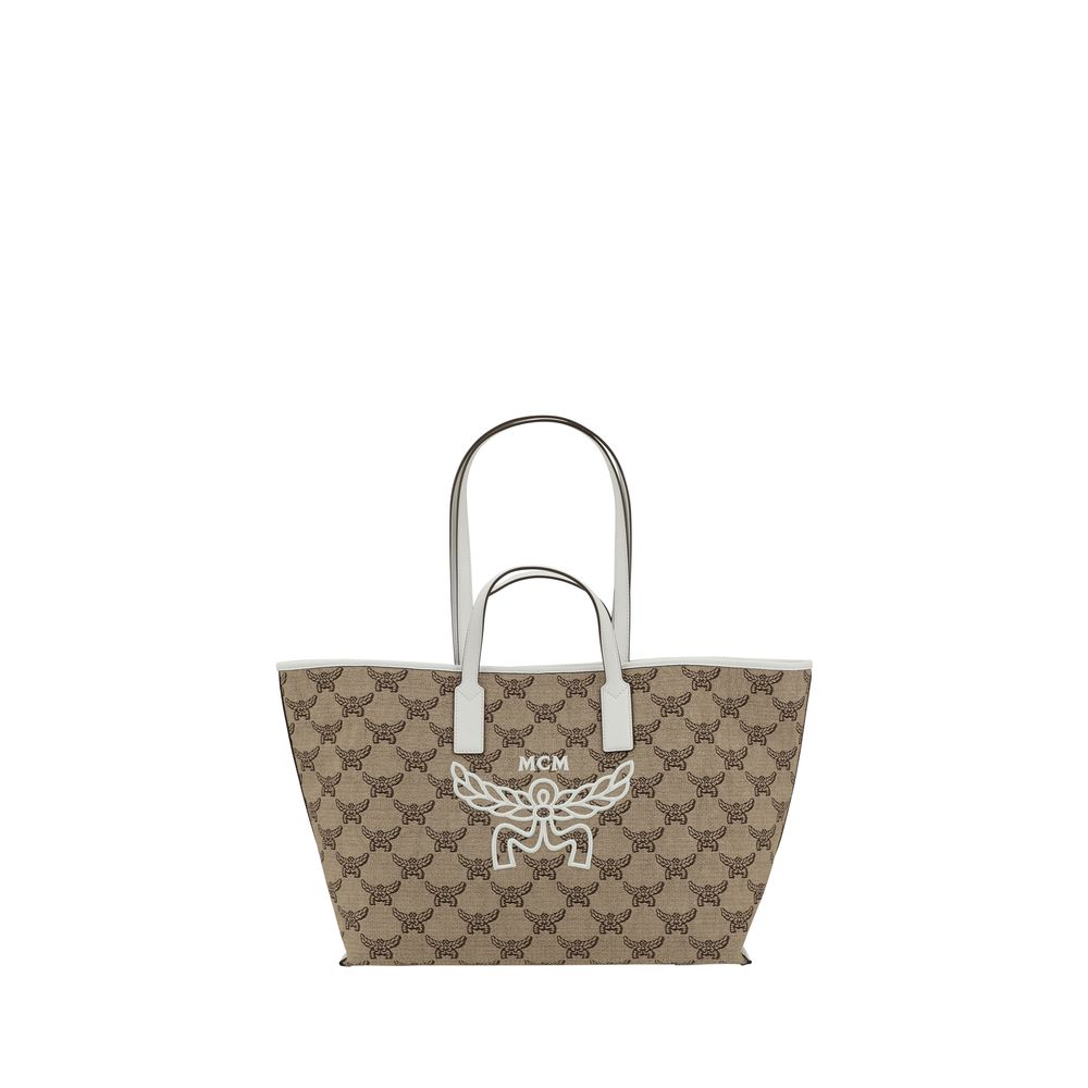 Front view with bag zipped and handles upright.