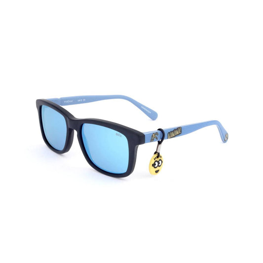 MINIONS MOD. MIN21015 acetate sunglasses with blue lenses and minion charm, trendy eyewear for summer style.