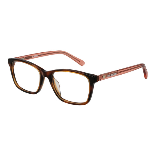 MOSCHINO LOVE MOD. MOL566_TN 4905L16 stylish eyeglasses with brown frame and pink arms