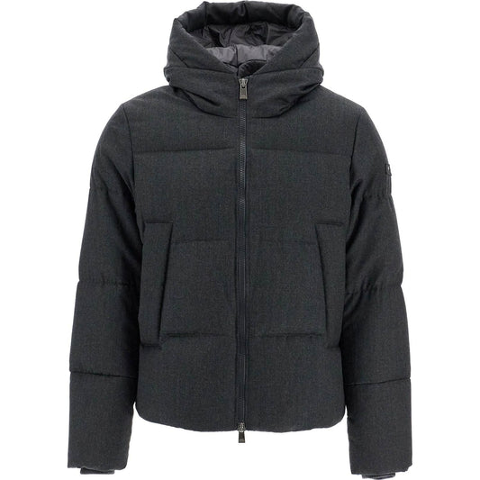 Tatras short woolen jacket with hood and down Jackets Tatras