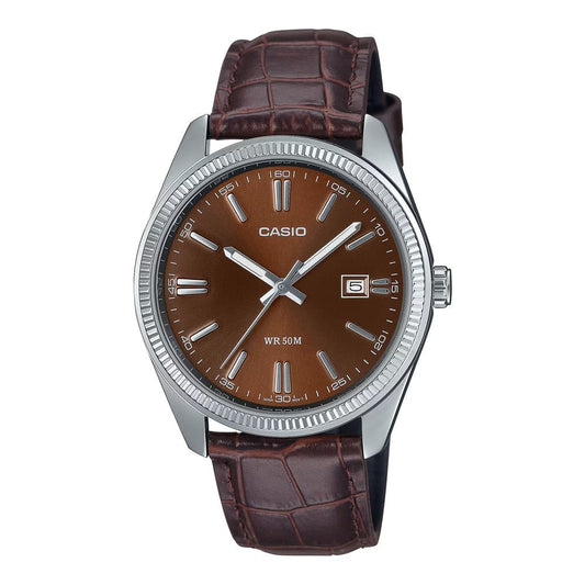 CASIO COLLECTION Mod. DATE. LEATHER - BRONZE-0