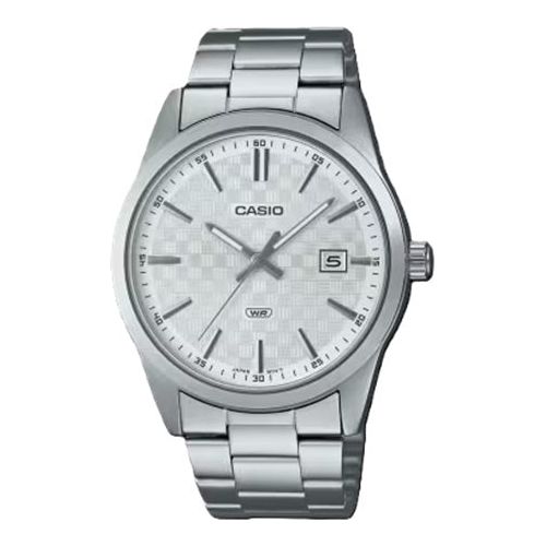 CASIO DATE CARBON LOOK DIAL -Silver-0