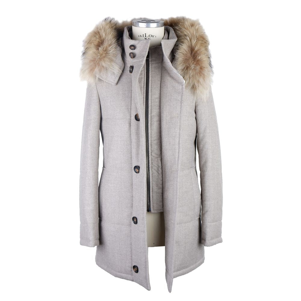 Made in Italy Gray Wool Men Jacket