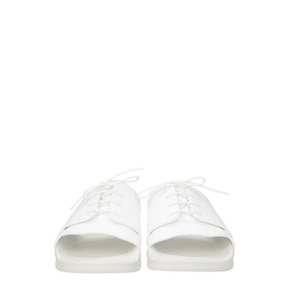 Maison Margiela White Cotton Slippers