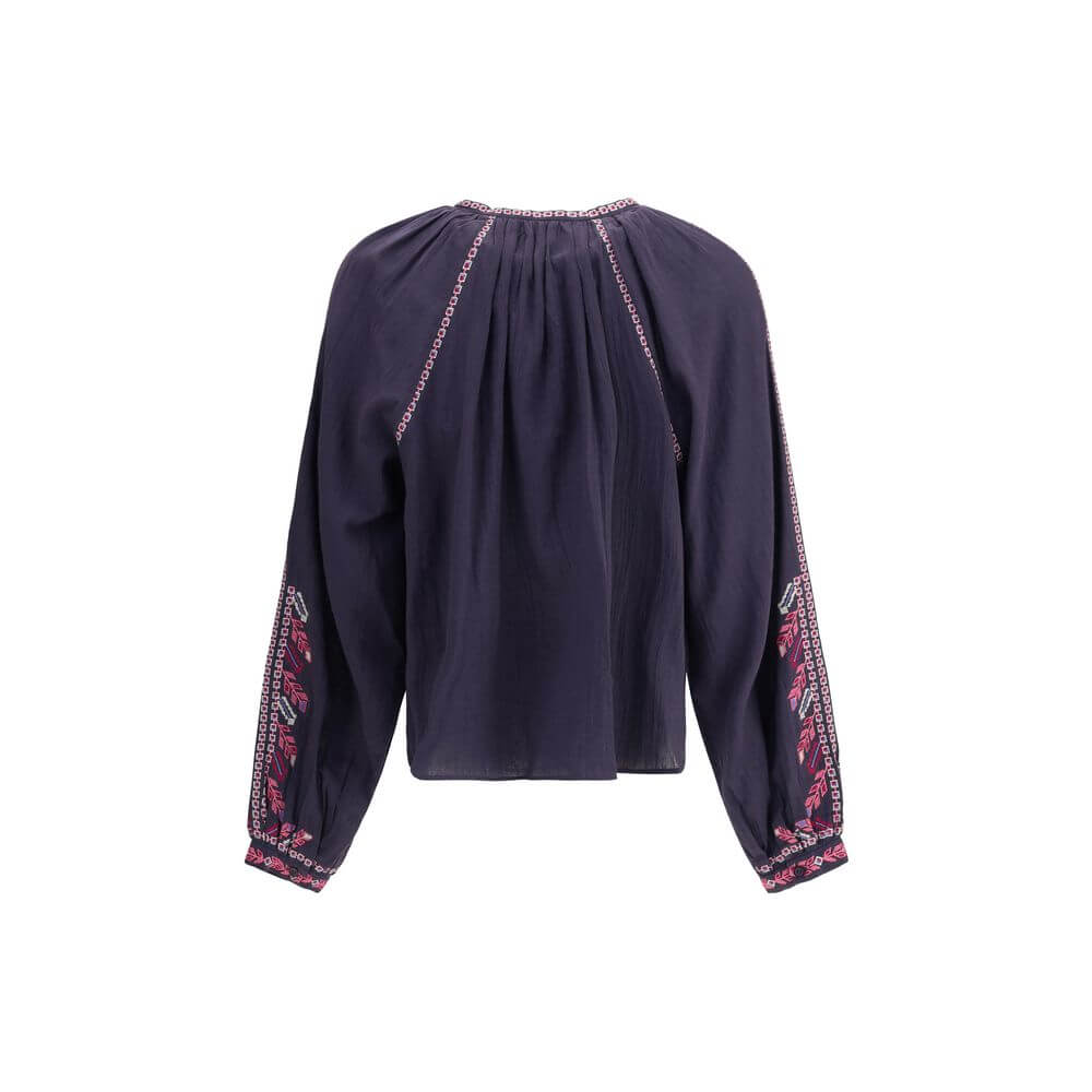 Marant Etoile Blue Cotton Blouse