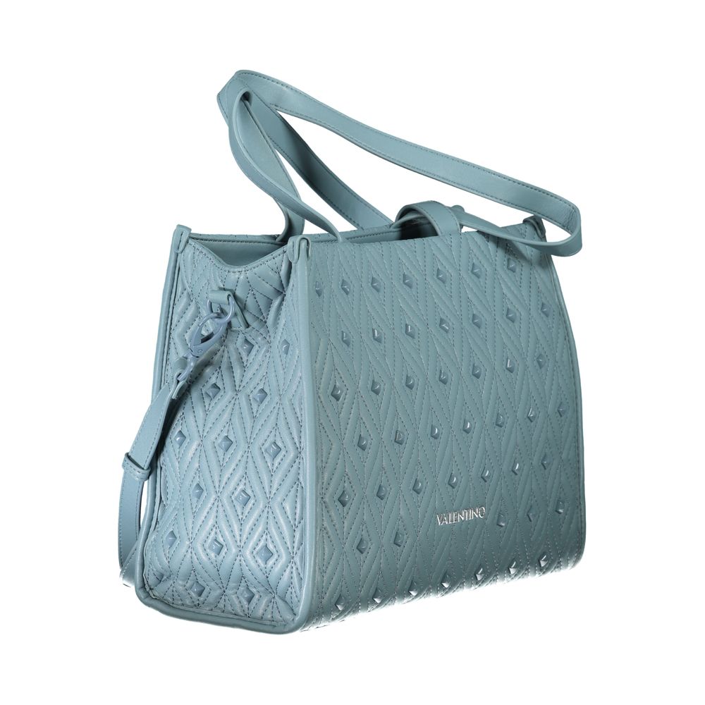 Mario Valentino Blue Polyester Handbag