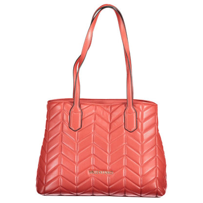 Mario Valentino Red Polyethylene Women Handbag with double shoulder handles and sophisticated design