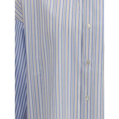 Marni Light Blue Cotton Pattern Shirt