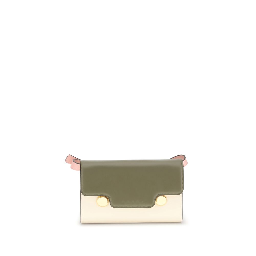 Front view with bag zipped and handles upright.