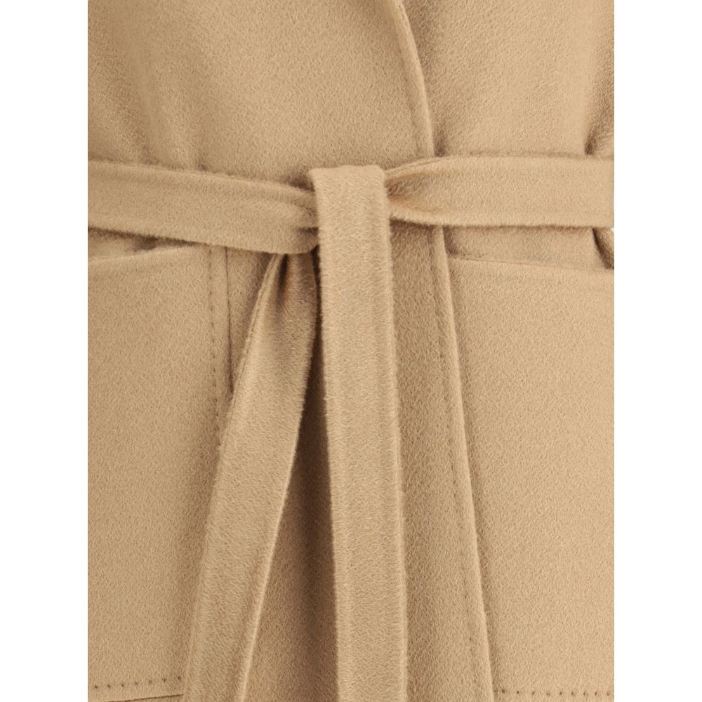 Max Mara Beige Cashmere Coat Max Mara
