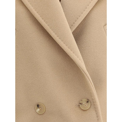 Max Mara Beige Wool Coat Max Mara
