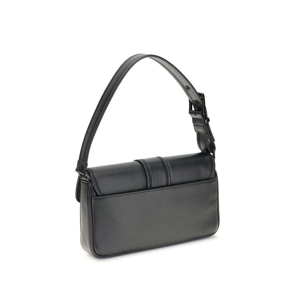 Front view with bag zipped and handles upright.