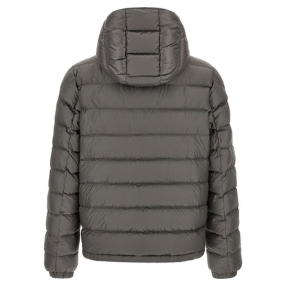 Moncler Gray Polyamide Full-Length Jacket