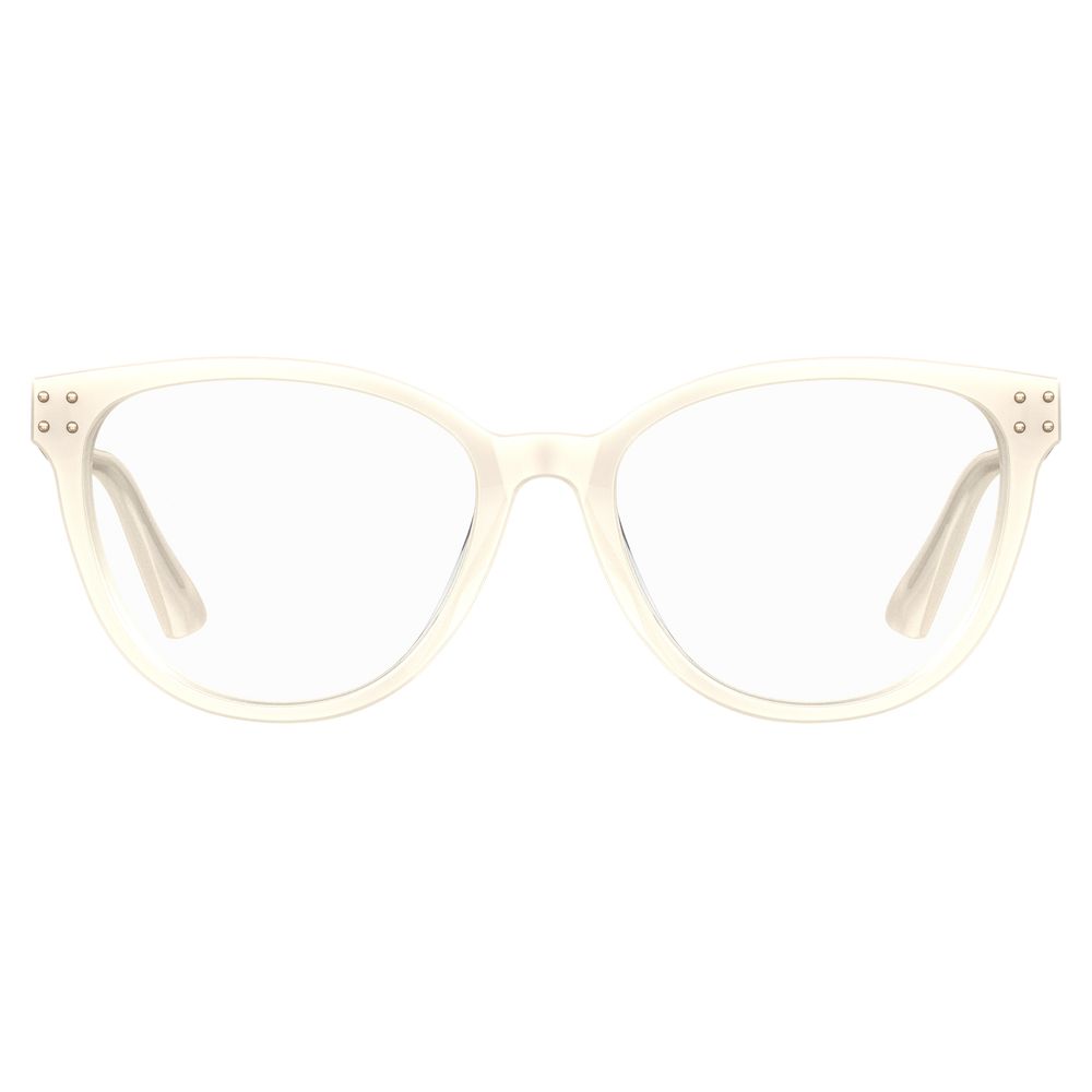 Moschino Cream Acetate Frames, women's glasses style MOS596-5X2, color Pearlivor, size 54/17/140 mm, elegant acetate material.