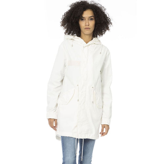Mr&Mrs Italy White Cotton Women Parka Mr&Mrs Italy