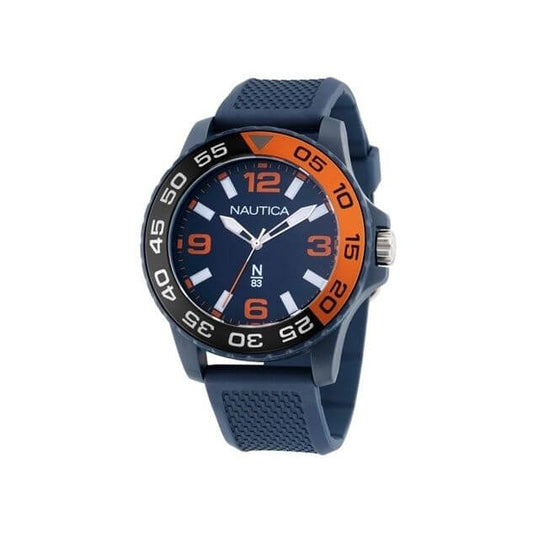 NAUTICA Mod. NAPFWS302 Quartz Analog Gent's Watch with Mineral Dial, 45mm Case, Water Resistant 5 ATM, Official Box