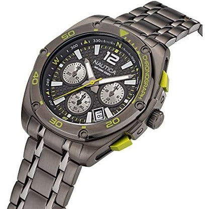 NAUTICA Mod. NAPTCF210 Gent Quartz Analog Watch with Mineral Dial, 10 ATM Water Resistance, 44mm Case, Official Box Packaging