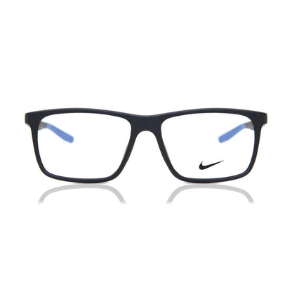NIKE MOD. NIKE 7116 N gent's eyewear featuring sleek black frames and distinctive design.
