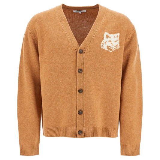 Maison Kitsune "fox head wool cardigan with Knitwear Maison Kitsune