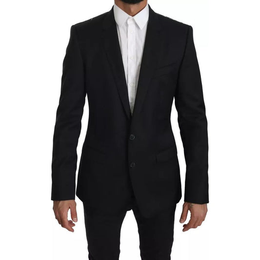 Dolce & Gabbana Black Slim Jacket Coat MARTINI Blazer black-slim-jacket-coat-martini-blazer