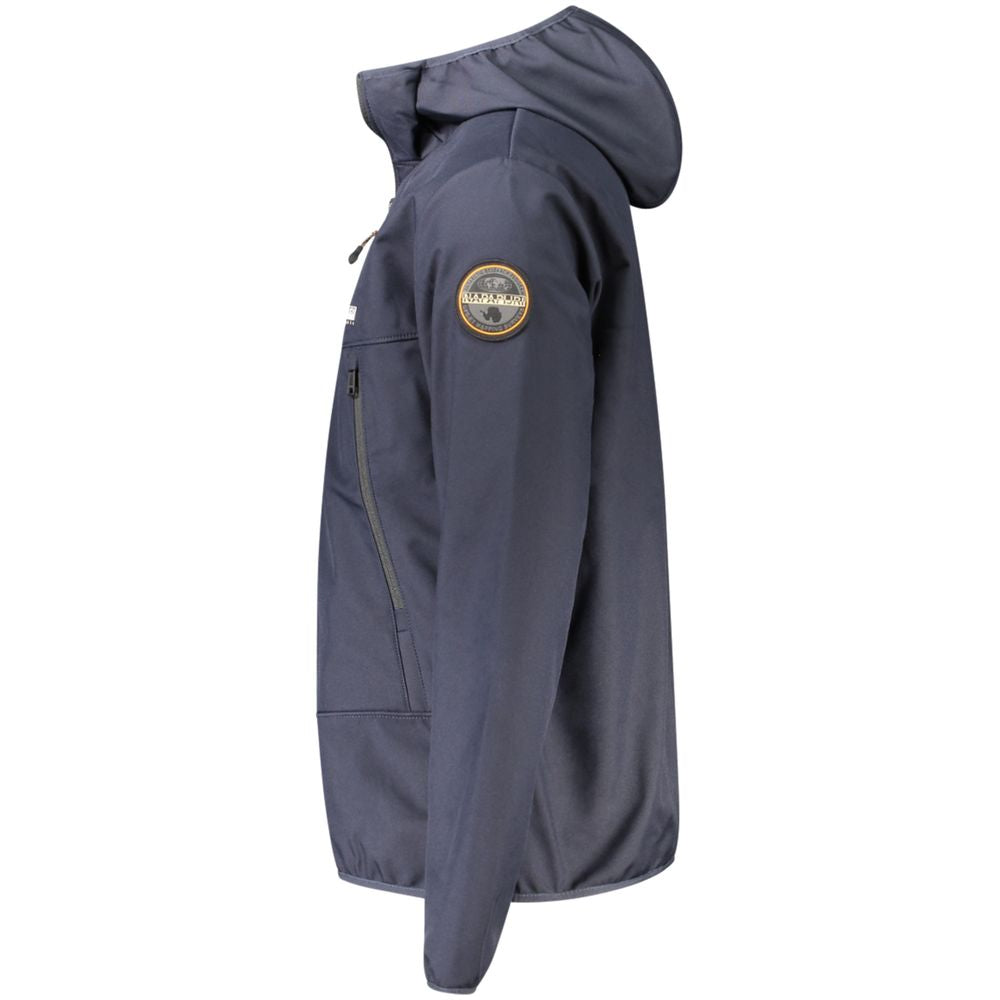 Napapijri Blu Polyester Men's Jacket 1728,67403481248,Blue,Clothing,Jackets & Coats - Clothing,Men,Napapijri,New with tags,S,Shell Jackets - Jackets & Coats - Clothing,XL,XXL