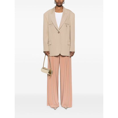 Norma Kamali Trousers Beige Trousers